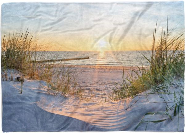 Handtücher Handtuch Strandhandtuch Saunatuch Kuscheldecke mit Fotomotiv Ostsee Deutschland, Baumwolle-Polyester-Mix (1-St), Handtuch