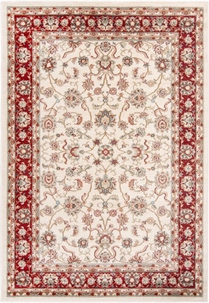Mazovia Orientteppich Oriente Teppich - Traditioneller Teppich Orient Rot Creme, 60 x 100 cm, Geeignet für Fußbodenheizung, Pflegeleicht, Wohnzimmerteppich Bild 4