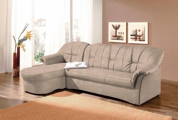 DOMO collection Ecksofa Papenburg L-Form, in großer Farbvielfalt, wahlweise mit Bettfunktion