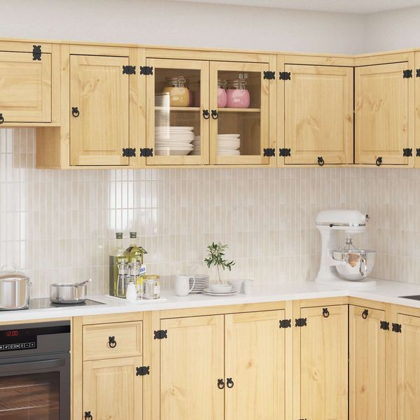 vidaXL Schrank SKI Honigbraun 80 x 32 x 60 cm Massives Kiefernholz 42007564
