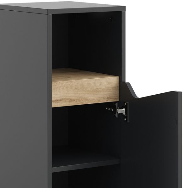 Midischrank Marelle Anthrazit/Artisan 30 x 74.5 cm mit Tür und offenem Fach Vicco Bild 6