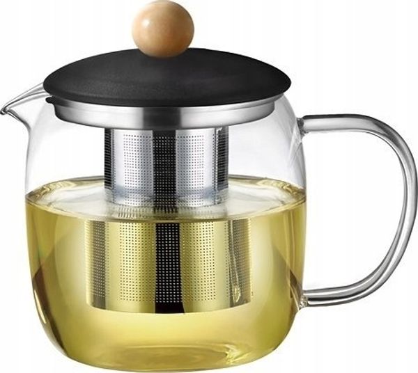 Florina Kanne mit Aufgusseinsatz RENNE 1 0 L Glas (Sieb Glashalter)