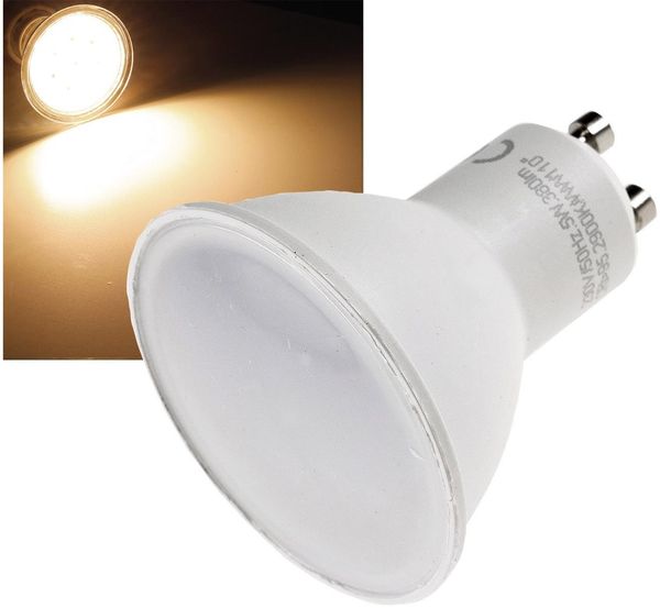LED Strahler GU10 "H50" 3-Stufen-Dimmbar 2900k, 420lm, 230V/5W, 110°, warmweiß