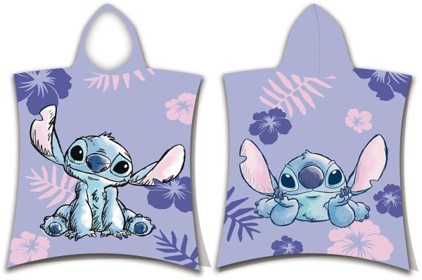 Disney Kapuzenhandtuch Lilo and Stitch Poncho Strandtuch mit Kaputze 50 x 115 cm