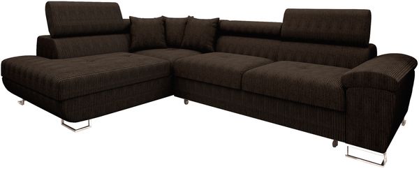 Ecksofa Cotere Cord (Farbe: Poso 06, Seite: Links)