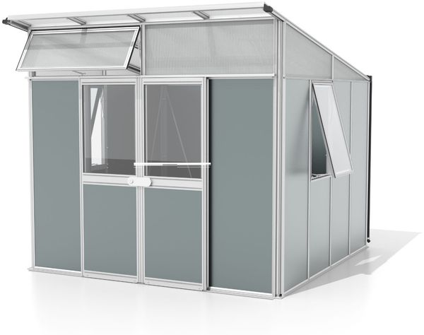 Vitavia Gerätehaus "Kosmos", alu / salbei grün, 7,8 m²
