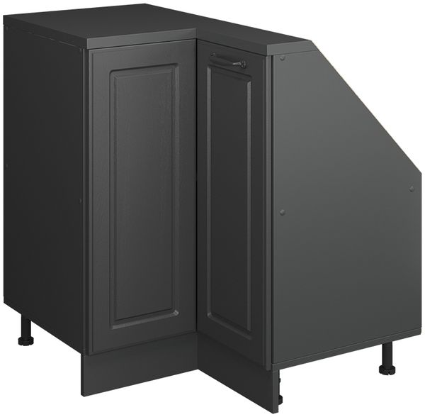 Dachschrägenschrank Eckschrank Rion Anthrazit Landhaus/Anthrazit 75.6 x 81.6 cm mit 1 Tür Vicco