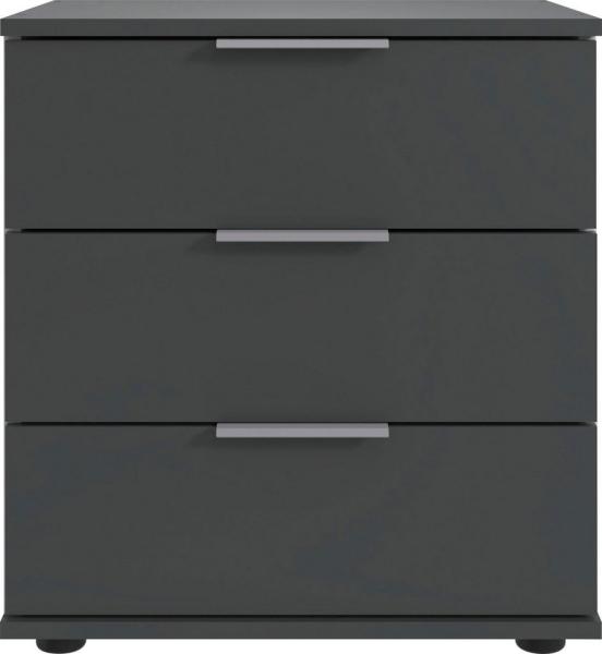 Nachtkommode Easy Plus Nachtschrank graphit 3 Schubkästen