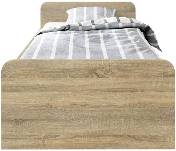 Bradford Modernes Einzelbett mit 3X Schubkästen 90 x 200 cm - Praktisches Jugendzimmer Kojenbett in Eiche Sonoma Optik - 95 x 66 x 204 cm (B/H/T) Bild 3