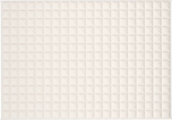 vidaXL Gewichtsdecke Stoff, 1 x Gewichtsdecke, Creme, 138x200 cm, Baumwolle, 10 kg Bild 2