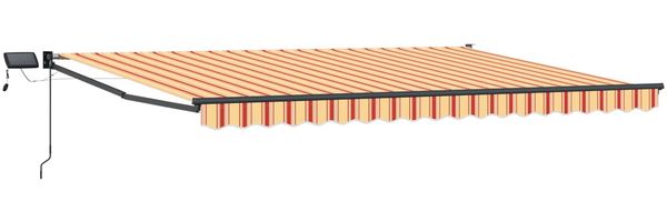 vidaXL Manuelle Gelenkarmmarkise mit LEDs Mehrfarbig 4 x 3 m 3419463 Bild 2