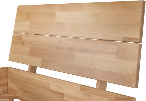 Hohes, stabiles Massivholzbett 120x220 für XXL-Gewicht Seniorenbett Zubehör wählbar V-60.81-12-220Rollrost inkl. Bild 4
