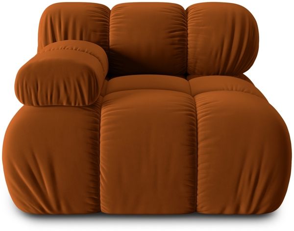 Micadoni Eckmodul Bellis Links Samt Bluvel Terrakotta