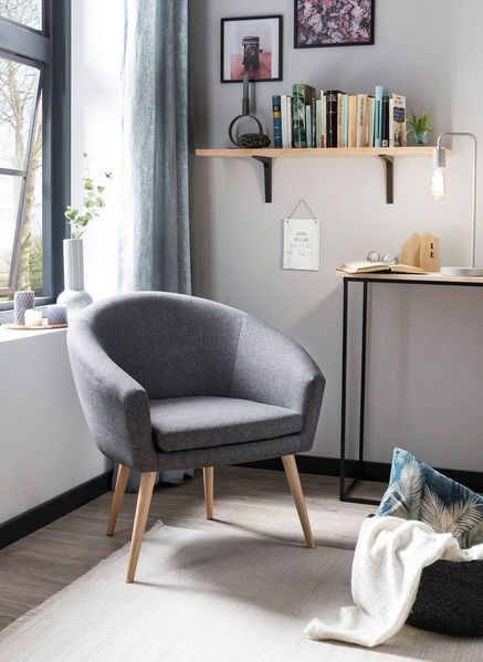 XDREAM Loungesessel Lutz, Relaxsessel, Cocktailsessel, Polstersessel, Einzelsessel (1-St), bequemer Sessel in modernem Polsterstoff, viele verschiedene Farben