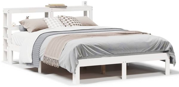 Einzelbettgestell Design für Erwachsene mit Kopfteil ohne Matratze Weiß 120x190 cm d3135e