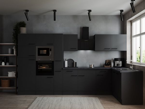 RESPEKTA Winkelküche Oliver, Breite 370 cm, 90 cm Arbeitshöhe, in exklusiver Konfiguration für OTTO