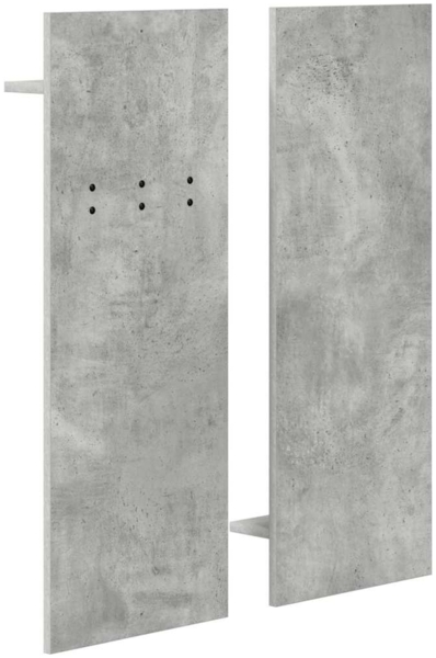 vidaXL Wandmontierter Kleiderständer Betongrau 70 x 10 x 90 cm 874526 Bild 6