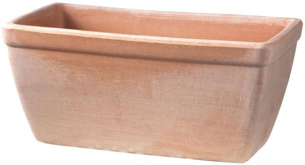 Balkonkasten glatt antik 30 x 16 x 14 cm mit Ablaufloch – dekorativ, robust und ideal für Balkon, Terrasse oder Fensterbank