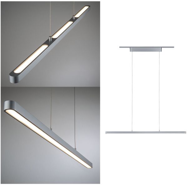 Paulmann 95375 URail LED Pendel Lento Chrom matt 41W 2700K dimmbar zum Schienensystem