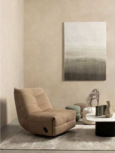 Hocker Gabby aus Boucle-Stoff, Weiß, 41 x 41 x 39 cm
