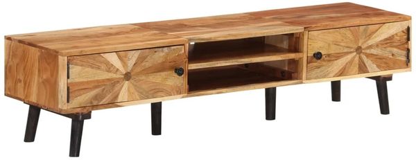vidaXL TV-Schrank 145x35x35 cm Akazie Massivholz 338421
