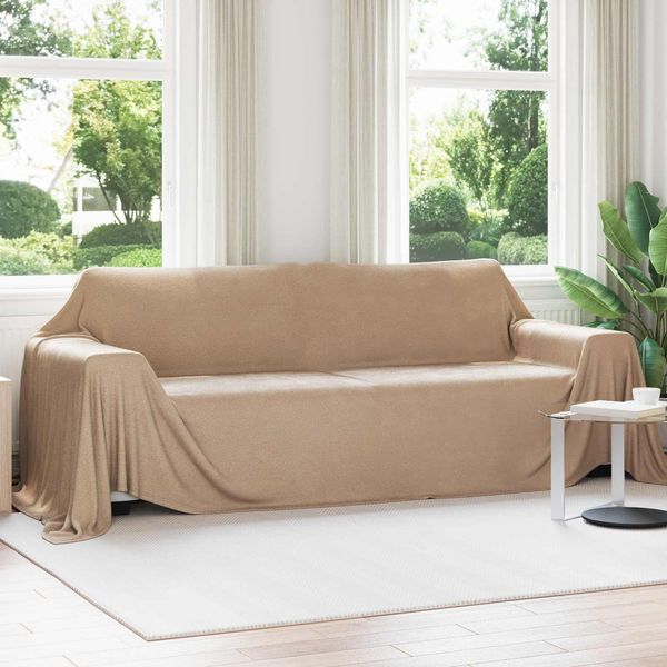 vidaXL Überwurfdecke Kamel 350 x 270 cm Fleece 42017130