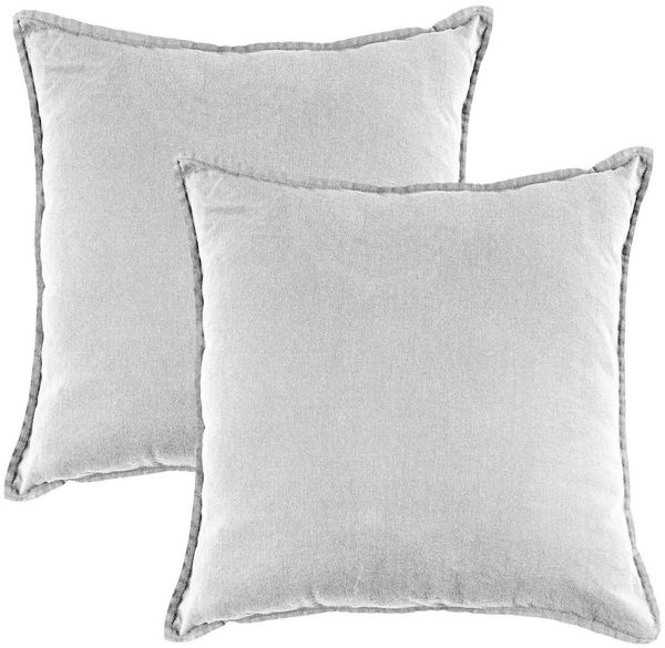 JACK Kissenbezüge 45x45cm 2er Set Kissenhülle Leinenoptik Mistral, (2 Stück), große Auswahl, Uni, Bunt, Baumwolle, Bezug