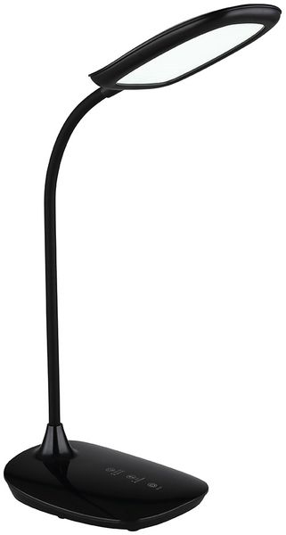 LED Tischleuchte, Touchdimmbar, flexibel, schwarz, H 40 cm