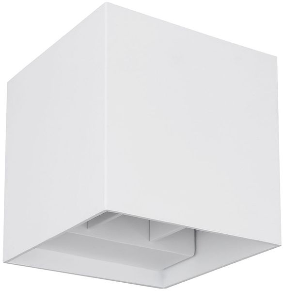 LED Außen-Wandleuchte, Aluminium, Up & Down, weiß, L 10 cm