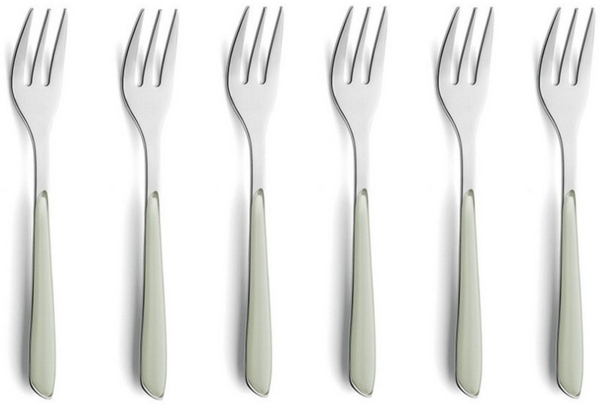 Kuppels PRISMA Kuchengabel Set 6-teilig salbeigrün mattiert