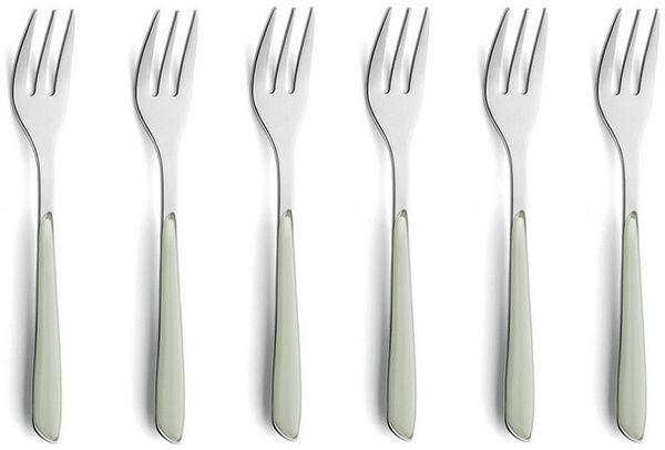 Kuppels PRISMA Kuchengabel Set 6-teilig salbeigrün mattiert