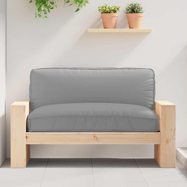 vidaXL Kissen Grau 120 x 80 x 12 cm Oxford-Stoff 42001569