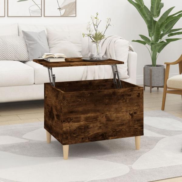 vidaXL Couchtisch Räuchereiche 60x44,5x45 cm Holzwerkstoff 819569