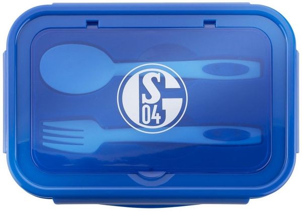 FC Schalke 04 Lunchbox Brotdose mit Besteck, Kunststoff