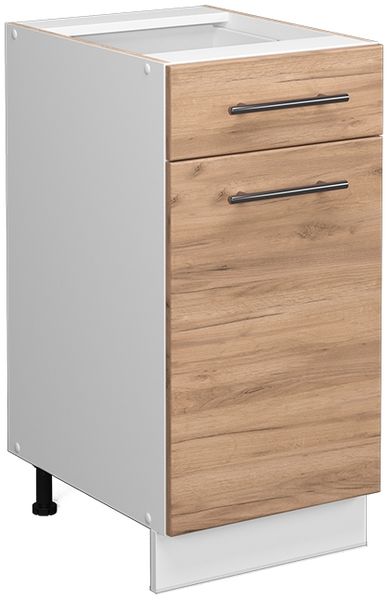 Küchenunterschrank Fame-Line Goldkraft Eiche 40 cm ohne Arbeitsplatte Vicco