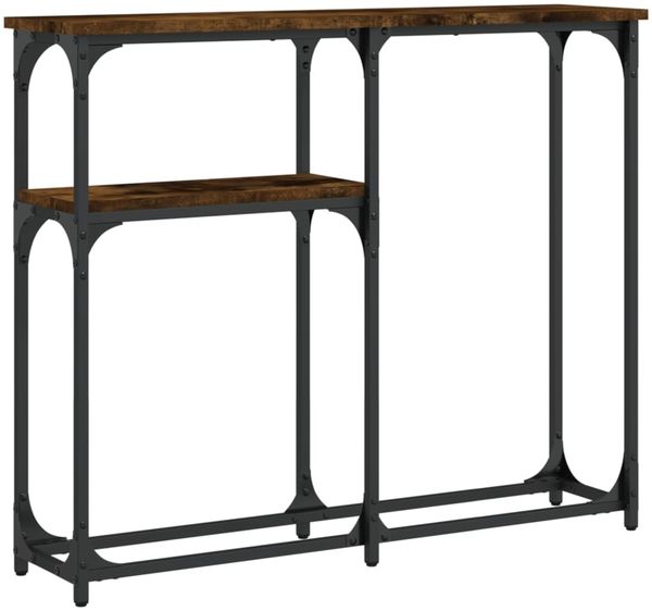 Konsolentisch, Beistelltisch, Konsole Räuchereiche 90x22,5x75 cm Holzwerkstoff