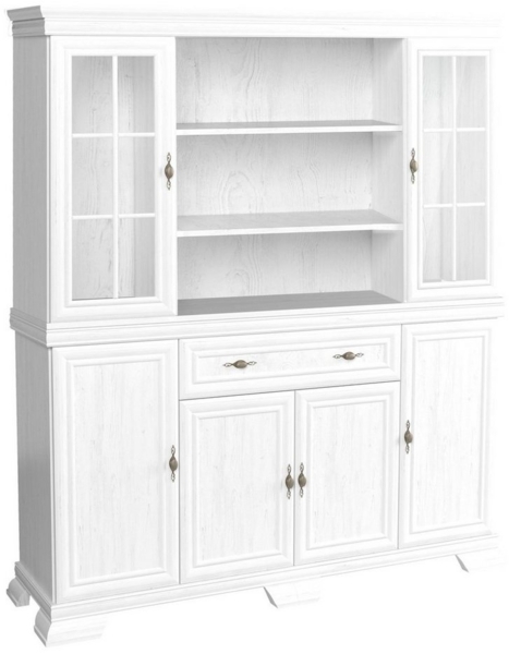 Buffetschrank Set 2-tlg ""Kora"" 168cm 4-türig andersen pinie rustikal