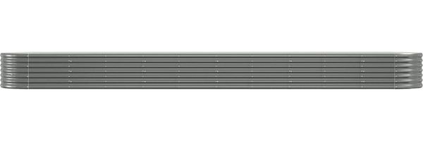 vidaXL Hochbeet Verzinkter Stahl 440x80x36 cm Grau 318934 Bild 3