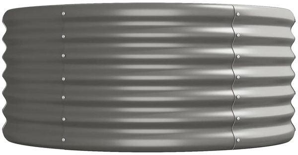 vidaXL Hochbeet Verzinkter Stahl 440x80x36 cm Grau 318934 Bild 4
