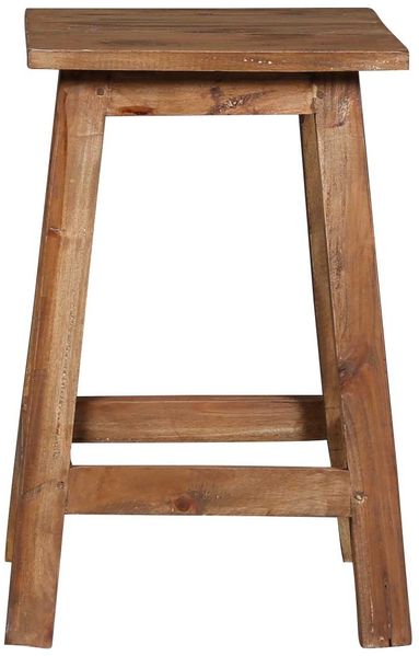 Teakholz Hocker Adamo, Teakholz, 29 x 29 x 48 cm