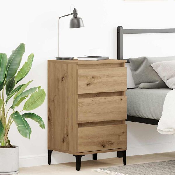 vidaXL Nachttisch Artisan-Eiche 45 x 35 x 44 cm Holzwerkstoff 863438
