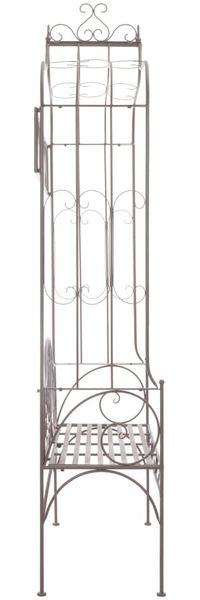 vidaXL Gartenbank 122 cm Eisen Antik Braun 45435 Bild 3