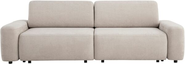 Home affaire 3-Sitzer TORGE (257cm), Sofa,Schlafsofa in Cord, Samtvelours, Struktur fein, rundes Design, Schlaffunktion u. Bettkasten, Liegefläche: 135/200 cm