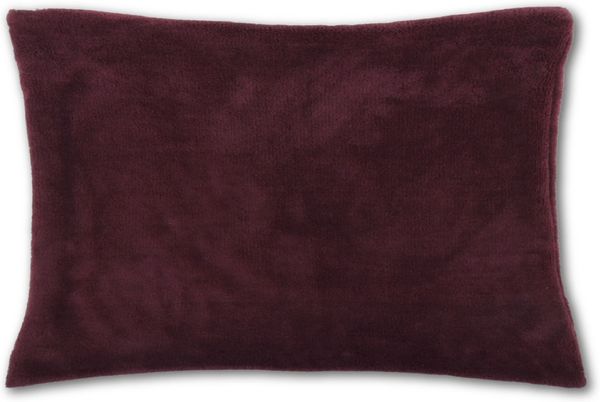 Kissenhülle Kuschel 40x60cm Kissenbezug Dekokissen Auswahl: rotbraun - kastanienbraun mit Füllung
