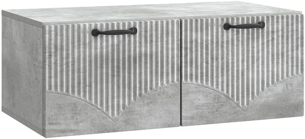 vidaXL Wandmontierter TV-Schrank Betongrau 78,5 x 41 x 30 cm 899028