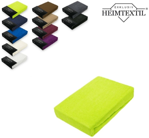 Frottee Spannbettlaken Rundumgummizug Marke 70 x 140 cm Limette/Apfelgrün