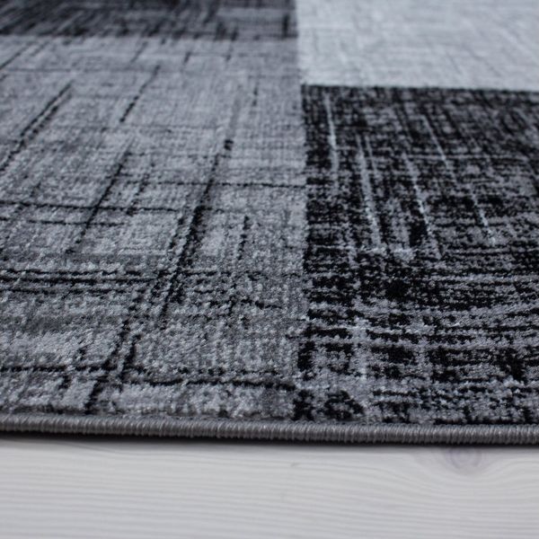 Carpettex Kurzflor-Bettumrandung Abstrakt Kariert Design, Höhe 6 mm, (Bett-Set, 3-tlg, Bettvorlage), Schlafzimmer Teppich Bettumrandung Läufer Set 3 teilig