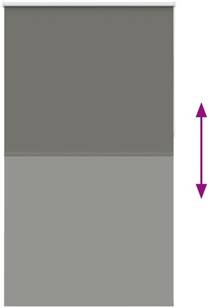 vidaXL Verdunkelungsrollo Grau 120x230cm Stoffbreite 116,6cm Polyester 4011210 Bild 5