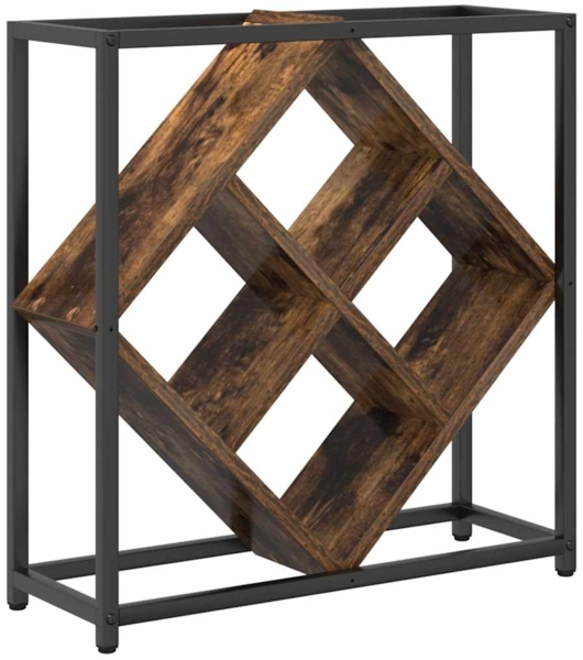 vidaXL Weinregal Geräucherte Eiche 51 x 18 x 52,5 cm Holzwerkstoff 868221