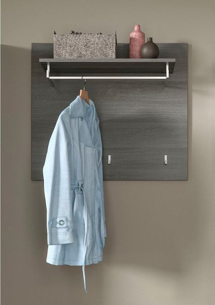 INOSIGN Garderobenpaneel Rumba, Breite 80cm, 3 Haken, 1 Kleiderstange, 1 Ablageboden, Garderobe, Paneel, Wandpaneel, Flurmöbel
